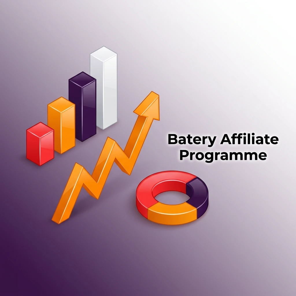 Batery affiliate programme showing commission structures, revenue share models, and CPA deals for partners referring new players