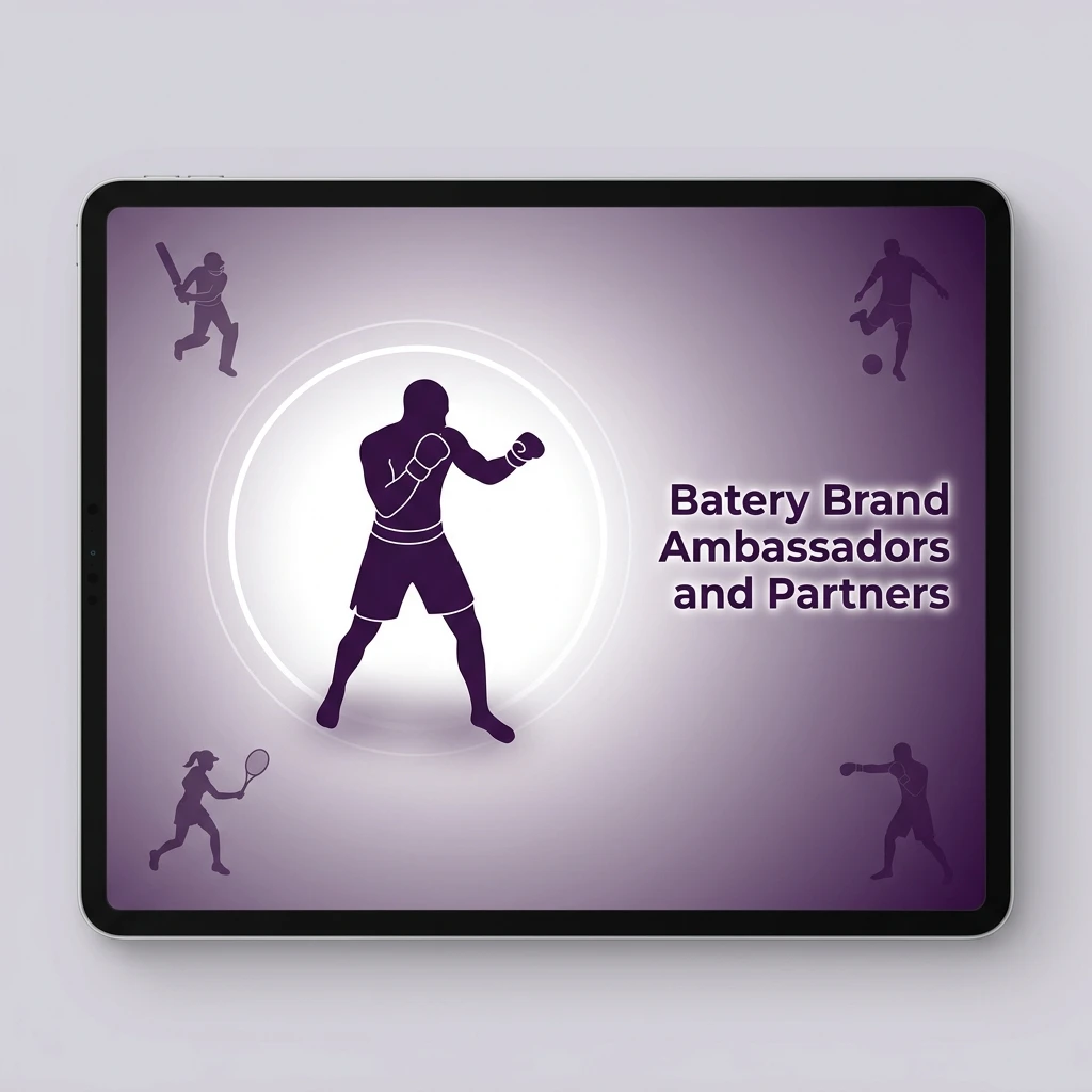 Batery brand ambassadors, sports partnerships with cricket kabaddi influencers, media and payment partners in India