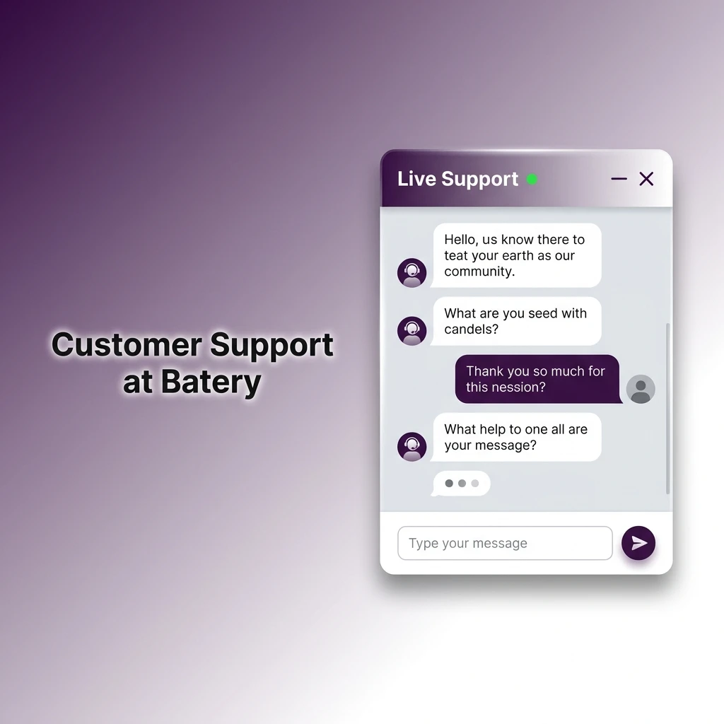 Batery customer support options including live chat, email, and FAQ for Indian players available 24/7