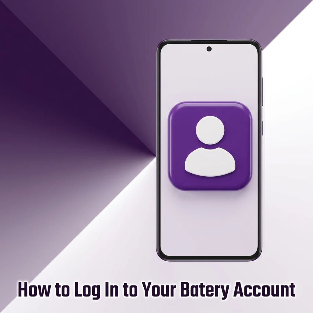 Batery account login page showing sign-in form with email, password fields and two-factor authentication step