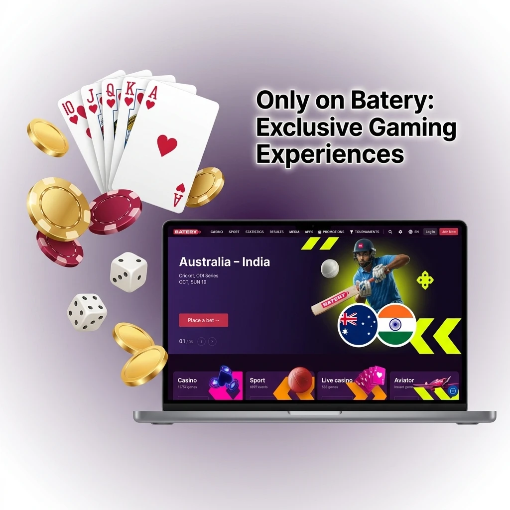 Batery exclusive in-house games including Crash, Dice, Mines, Plinko, Wheel and HiLo on the platform