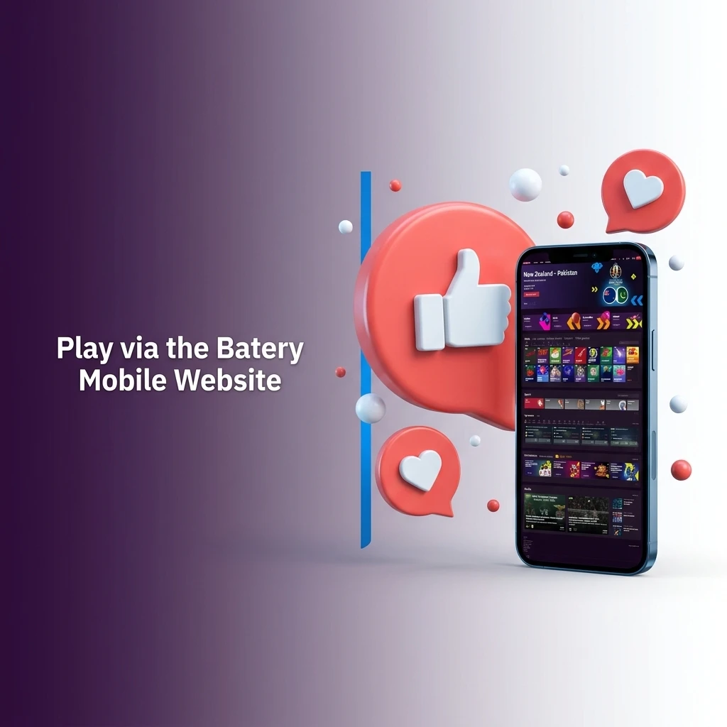 Batery mobile website offering full casino and sports betting access on any device without downloads