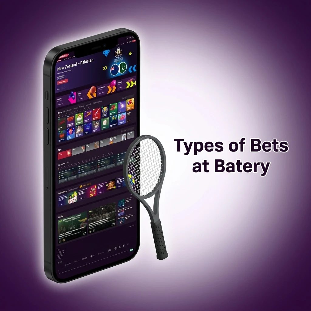 Types of bets at Batery including single, accumulator, treble, system, and live in-play betting options explained