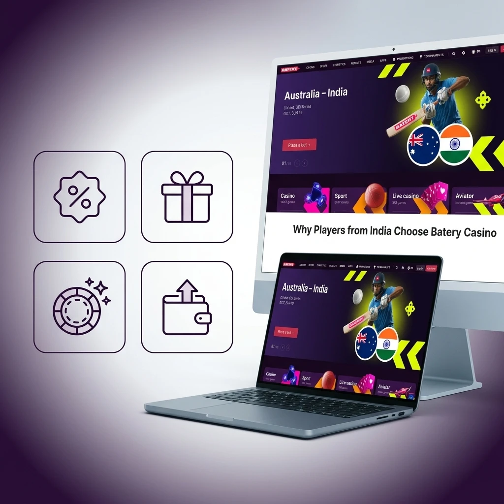 Indian players choosing Batery Casino for INR payments, Teen Patti, 500% welcome bonus, and 24/7 support