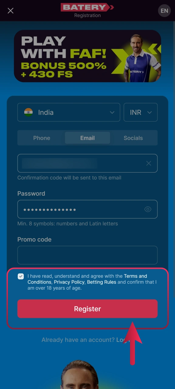 Confirm your new registration to activate your Batery India account today.